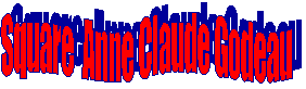 Square  Anne Claude Godeau 